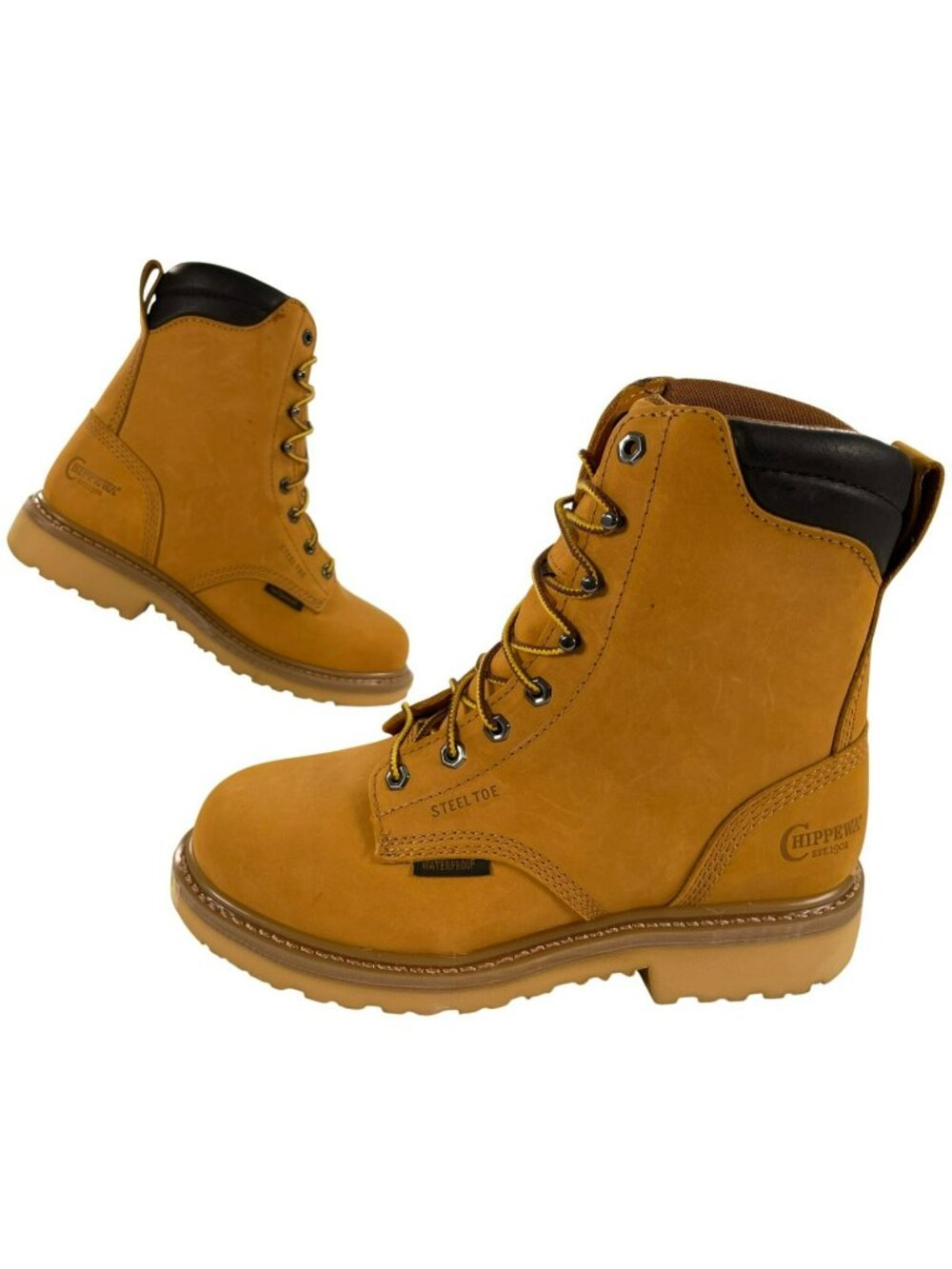 Chippewa Northbound 8 Wheat Steel Toe Waterproof Work Boots NC2504 Size 9EE NEW